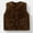 Brown, variant on Boys And Girls' Warm Winter Jacket Baby Solid Color Suitable For Inner Wear In Autumn And Winter Versatile For Both Children And Adults Boys Button Down Shirts Size 6-12 Months
