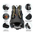 thumbnail image 3 of Mochila Impermeable 50l Para Senderismo Montañismo Negro, 3 of 3