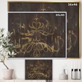 thumbnail image 2 of Glam Gold Chandelier - Modern Glam Framed Canvas, 2 of 3