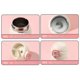 thumbnail image 1 of Cute Stainless Steel Water Bottle with Straw White, 1 of 5