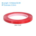 thumbnail image 2 of Uxcell Heat Resistant Tape, 32.8ft x 0.24 Inch Double Sided Adhesive Tape 0.5mm Thick Red for Electrical Repair 5Pcs, 2 of 5