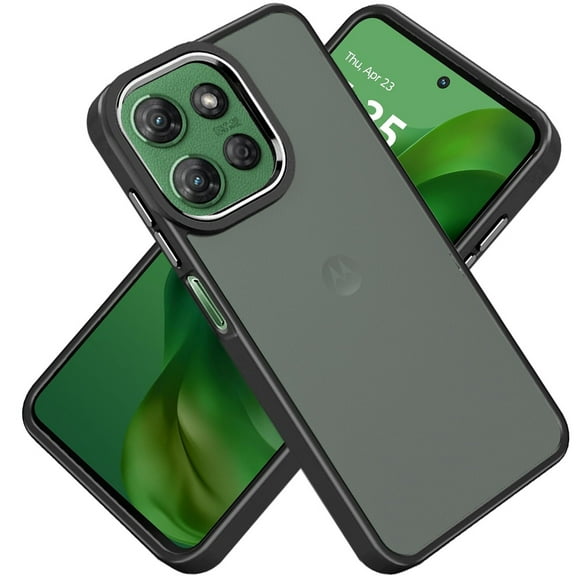 For Motorola Moto G Power 5G 2027 Slim Fit Thin Hybrid,Frosted Matte Polished Acrylic Hard PC with TPU Rubber Frame Cover, XPM Phone Case [Black]