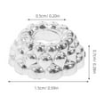 thumbnail image 2 of CIMAXIC Cintres Ronds 100 Pcs Argent pour Projets Décoratifs de Noël en PVC, 2 of 6