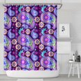 thumbnail image 2 of Floral Bohemian Shower Curtain - Elegant Paisley Pattern with Vintage Ethnic Elements, 72x84 Inches, 2 of 5