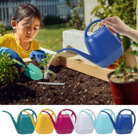 Usmixi Plant Watering Can Watering Can 1 Gallon Long Spout Watering Can Flower Patterns Indoor Watering Can with Handle Plastic Watering Can for Garden Plants Deals