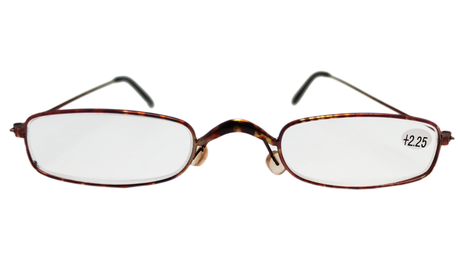 Narrow Lenses Pink Accented Frame Reading Glasses (+2.25)