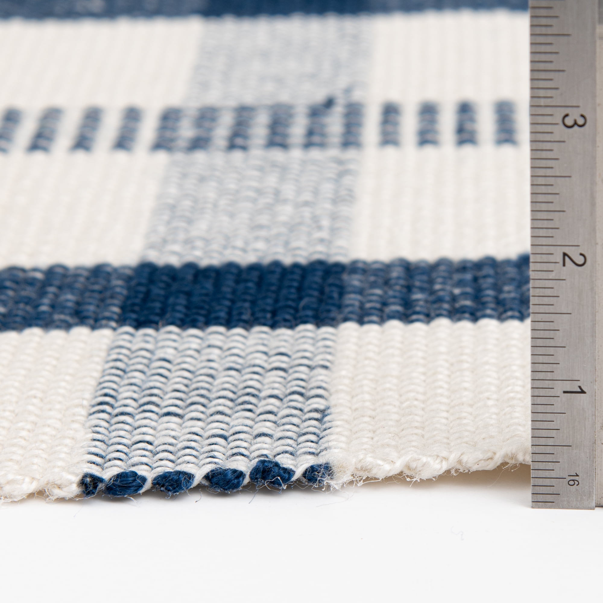 (3 pack) Mainstays Blue Plaid Outdoor Layering Rug, 24"x36"