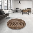 thumbnail image 4 of Ahgly Company Machine Washable Indoor Rectangle Abstract Bakers Brown Area Rugs, 8' x 12', 4 of 7