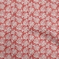 thumbnail image 1 of oneOone Silk Tabby Red Fabric Tropical Dress Material Fabric Print Fabric By The Yard 42 Inch Wide, 1 of 5