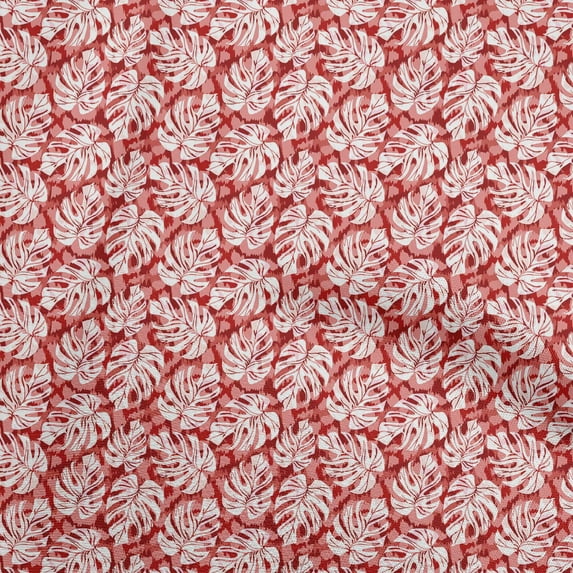 oneOone Cotton Poplin Twill Red Fabric Tropical Quilting Supplies Print Sewing Fabric By The Yard 56 Inch Wide