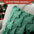 thumbnail image 4 of Christmas Pillow Covers 18x18 inch, Set of 2 Christmas Tree Decoration Soft Plush Faux Fur Throw Pillows Covers for Winter Holiday Festivals Bedroom Sofa Home Decor (Green), 4 of 7