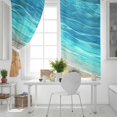 thumbnail image 5 of Fsddascl Aqua Ombre Coastal Blackout Curtains for Bedroom/Living Room, Thermal Insulated Kitchen Curtains, Summer Nautical Beach Ocean Seaside Grommet Darkening Window Treatment Drapes 42"x54"x2, 5 of 8