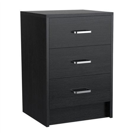 3 Drawers End Side Table Nightstand Wooden Sofa Bed Side Storage