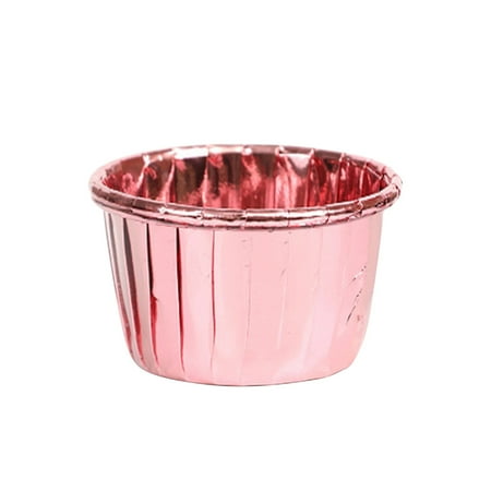 

50Pcs Baking Cups Cupcake Liners Cake Cup Holder Aluminum Party Wedding Wine Glass Racks hanitom