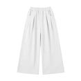 thumbnail image 6 of Seffadzy Women's Solid Color Pleated Front Sweatpants with Double Pockets Elastic Waist Casual Lounge Joggers for Daily Wear, 6 of 6
