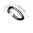 thumbnail image 3 of Mosquetón de seguridad Eigraketly Accesorios de bloqueo Negro+Plata, 3 of 6