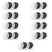 Acoustic Audio CS-IC83 In Ceiling Wall 8" Speaker 9 Pair Pack 3 Way Home Theater Flush Mount