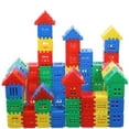 thumbnail image 1 of 100 Piece Building Blocks Set With Carrying Case, Best Choice Multicolor Products-ZJKDGJKJ, 1 of 4