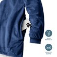 thumbnail image 4 of Bare Home Plush Sherpa Wearable Blanket - Fluffy & Soft - Lightweight - Adult, Dark Blue, 4 of 7
