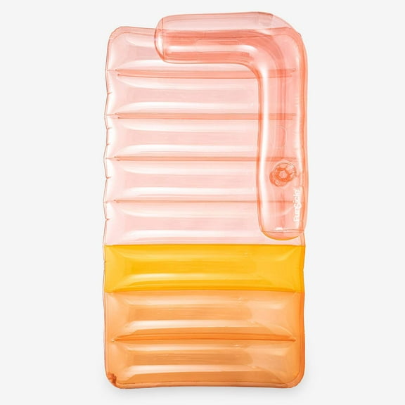 Funsicle 6ft Sofa Bed Lounge, Inflatable Pool Lounge, Transparent Rose Pink Mix, Adults, Unisex