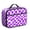 Purple and White, variant on Purple and White Wavy Checkered Pattern Insulated Lunch Bag Teens,Bento School Lunch Bag for Teens for Work,Picnic or Travel 10.6x7.7x4.3 Inches,12 Can Capacity