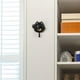thumbnail image 4 of Timbre de puerta de latón con gancho, colgante de viento campana decorativa, decoración de puerta de entrada del hogar, negro, 4 of 6
