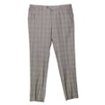 thumbnail image 3 of Canali Men's Grey / Blue Houndstooth Plaid Wool Suit - 46 Short, 3 of 4