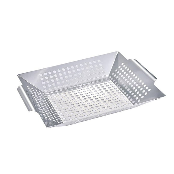 Camping Grill Topper BBQ Grilling Pans Barbecue Trays with Handles