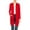 Red, variant on Women's Classic Long Sleeve Cardigan with Side Pockets for Everyday Wear