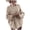 Khaki, variant on Brilliant Sweaters for Women Clearance $5.00 Women Winter Casual Round Neck Long Sleeve Solid Color Sweater Loose Knitwear Jumper Tops Lightweight Mid Length Purple S