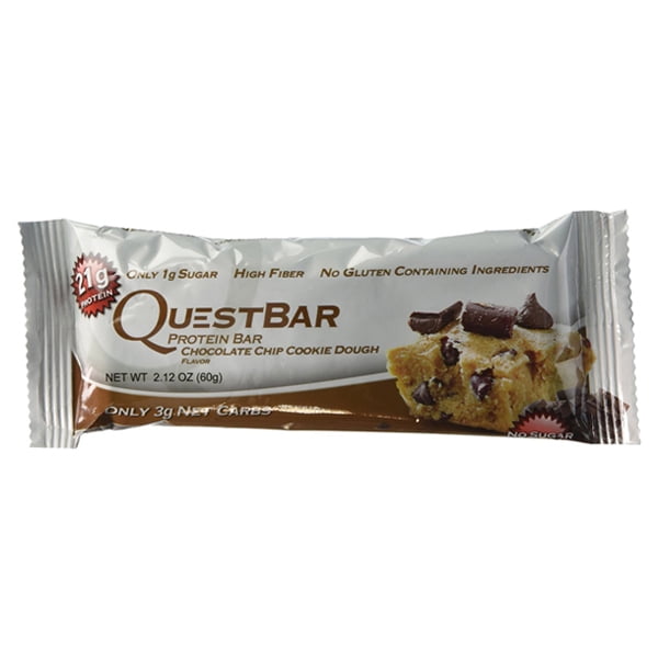 Quest Nutrition Chocolate Chip Cookie Dough Protein Bars 2.12 oz Bars
