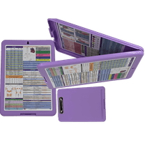 Nursing Clipboard with storage -providing quick access to clinical references - ideal for rotations (Nurse clipboard Purple)