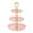 Pink, variant on 3-Tier Cupcake Stand, Round Plastic Wedding Stand Tower, Event Serving Stand for Cupcake Dessert
