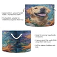 thumbnail image 3 of WOBOGO Happy Dog Toy Storage Basket 20×14in Canvas Laundry Hamper for Living Room Kids Room Bathroom Organizer, 3 of 6