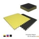 thumbnail image 2 of Kit 10pz Tatami Piso de Hule Profesional Para Gimnasio Artes Marciales Marthing 1m2 c/u, Protector de Piso Maquinas de Ejercicio Facil de Colocar y Limpiar Antidezlizante Bicolor Amarillo/Negro, 2 of 11