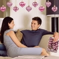 thumbnail image 6 of 12 Pcs Valentine's Day Heart Ornaments Heart Shaped Hanging Ornaments Christmas Tree Heart Baubles Plastic Heart Decoration for Xmas Mother’s Day Wedding Home Party Tree Centerpiece Decor Rose Gold, 6 of 9