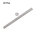 thumbnail image 3 of Unique Bargains 24Pack M8 x 330mm Fully Threaded Rod w 24Pack Hex Nuts, 1.25mm Pitch 304 Stainless Steel Right Hand Threaded Rod, 3 of 4