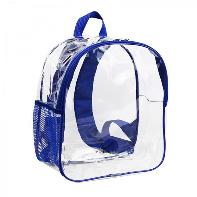 EQWLJWE Clear Mini Backpack Approved Clear Backpack Small for Work, Travel, Concert, Beach & Sports