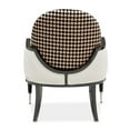 thumbnail image 6 of Michael Amini La Francaise Chenille Accent Chair - Cafe au Lait/Black, 6 of 15
