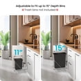 thumbnail image 4 of Home Zone Living Universal Pull-Out Under Sink Trash Can Frame with Adjustable Fit and Removable Storage Shelf, 4 of 7