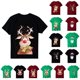 thumbnail image 4 of Camisas Navideñas Mujeres Hombres O-Cuello Manga Corta Feliz Navidad Estampado Familia Tops Camiseta Blusa Odeerbi ODB121390, 4 of 4
