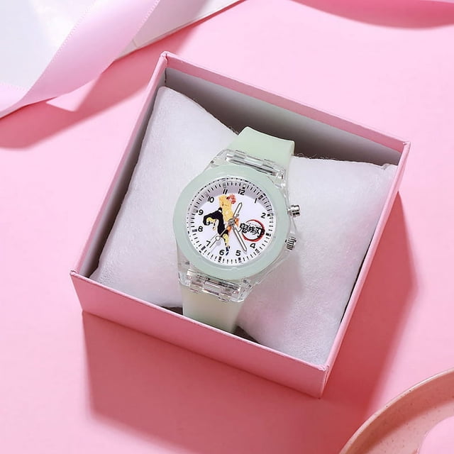 Glow Demon Slayer Wrist Watch Children Watches Cute Cartoon Watch Kids 3D