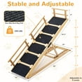 thumbnail image 6 of VENTOPYR Wooden Pet Ramp,Adjustable Height 37.2''Dog Ramp Supports up to 200LBS, 6 of 7