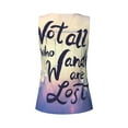 thumbnail image 5 of Gaeub Not All Those Who Wander Are Lost Women's Workout Tank Tops Lightweight Sleeveless Shirts for Women for Athletic Running Tennis Yoga - Small, 5 of 9