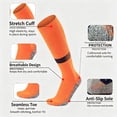 thumbnail image 3 of Premium Men's Knee High Soccer Socks Thick Terry Cushion Anti-Pilling Non-Slip Breathable Shock Absorb Sweat Wicking Odor Resistant Athletic Socks for Football Basketball Running Tennis Badminton, 3 of 11