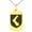 Gold, variant on Stainless Steel Arm Armor Leadership Coat of Arms Shield Engraved Small Rectangle Dog Tag Charm Pendant Necklace