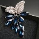 thumbnail image 2 of Broche grande de flor de cristal, alfileres y broches de uva, joyería de boda, ramillete, accesorios de abrigo y vestido, 2 of 5