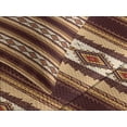 thumbnail image 4 of Ambesonne Native Quilted Bedspread Set 3 Pcs, Old American Motif, Queen Size, Maroon Beige Peach, 4 of 5