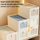 thumbnail image 5 of Caja de almacenamiento de tela grande con tapa para organizar la ropa del dormitorio, organizador de armario duradero con asas para un fácil acceso y un almacenamiento ordenado en casa., 5 of 6