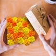 thumbnail image 6 of Meiix Artificial Rose Flowers for Diy Crafts, Self-Adhesive Foam Flowers for Scrapbooking Cards, Non-Woven Decorative Roses, 1Set (Yellow), 6 of 6